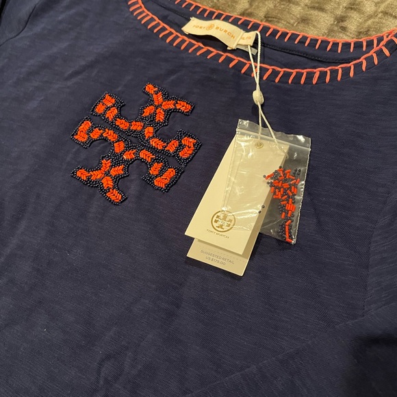 Tory Burch beaded shirt xl nwt - Picture 2 of 3